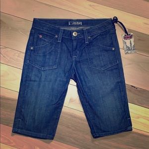 Hudson Brand “Bermuda” Jean shorts